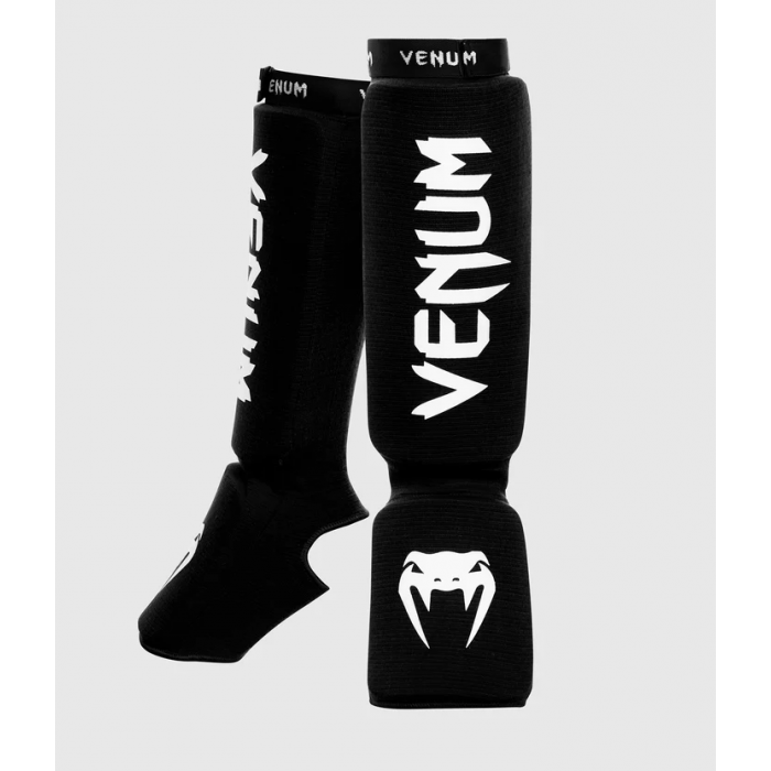 Протектори за крака - VENUM KONTACT SHINGUARDS AND INSTEP - COTTON - BLACK​